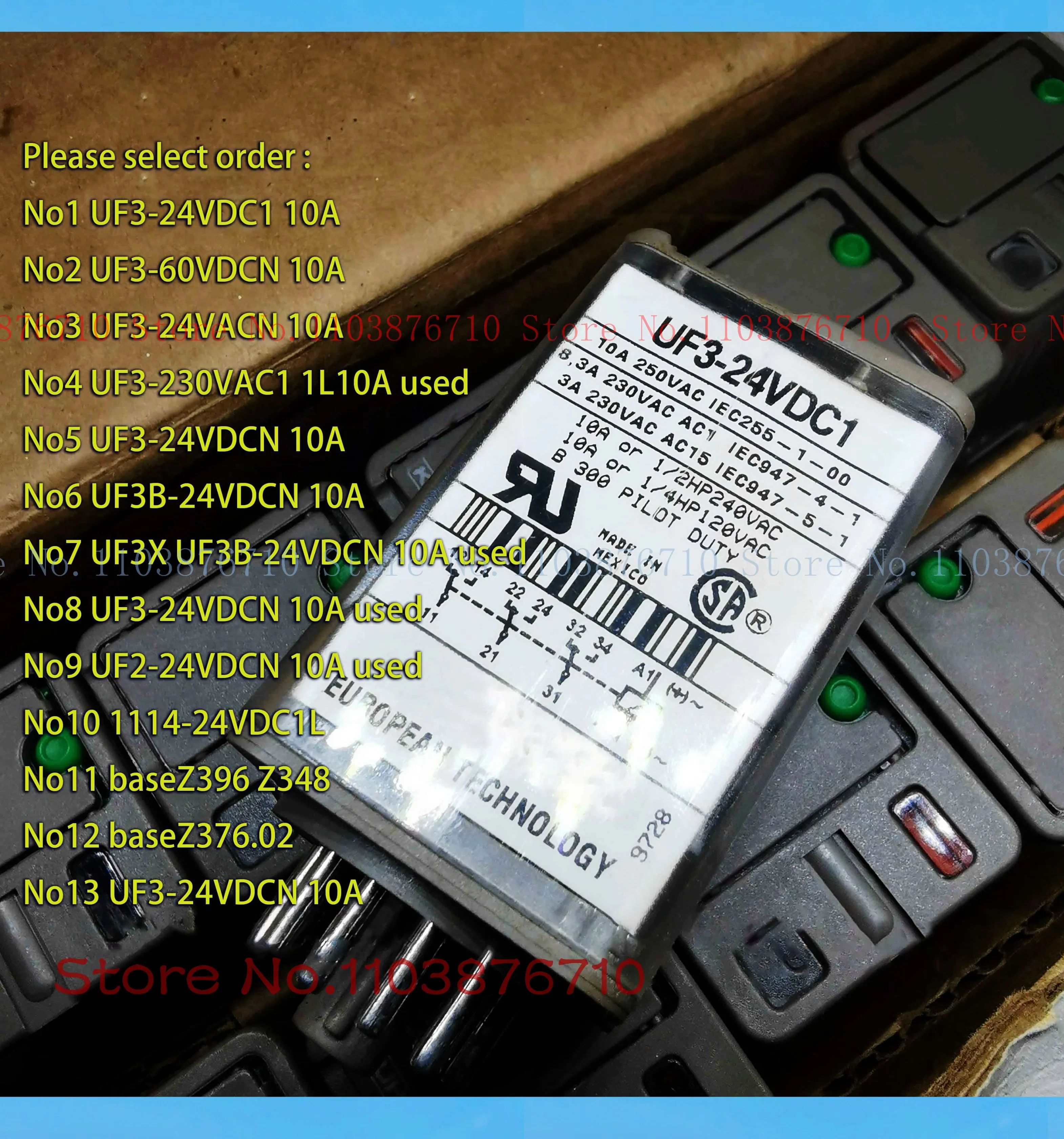 

UF3F UF3B UF2 UF3-24VDC 60VDC 230VAC