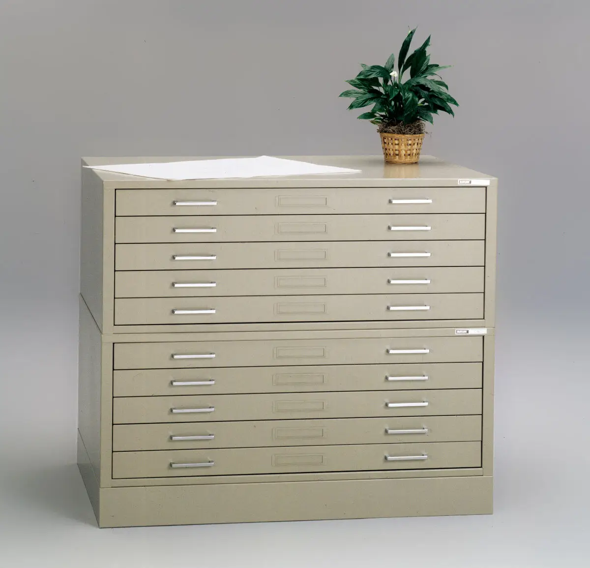 Steel flat furniture 5 drawer map locker A0 or A1 paper
