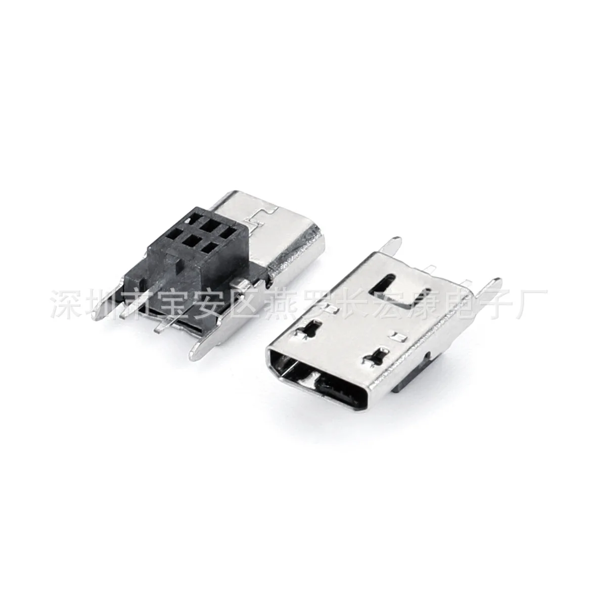 For MICRO 2P female seat, upright DIP plug-in, two-pin plug-in board, heightened H = 10.0/10 straight edge