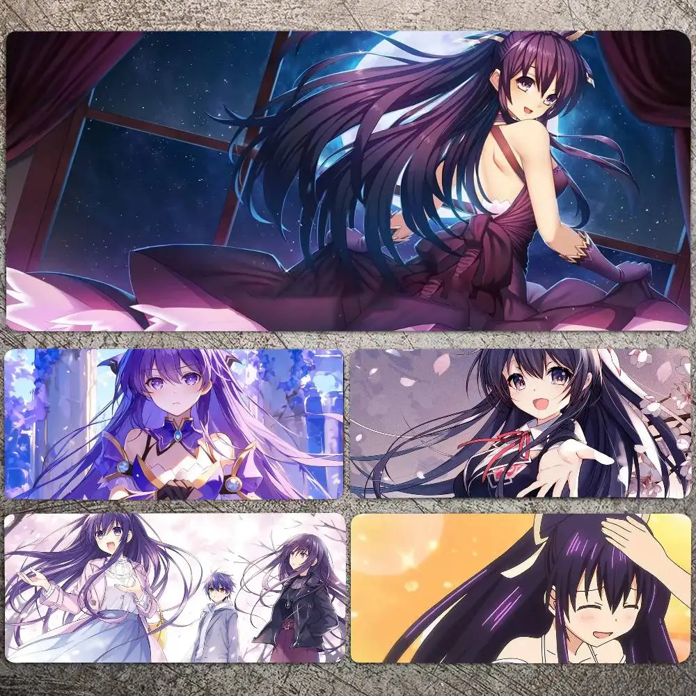 Yatogami Tohka Anime Mousepad Non-slip Suitable For Office Computers Laptops E-sports Game Desk Mats XXL Keyboard