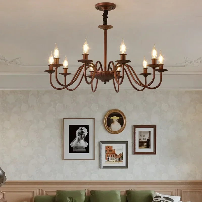 American Retro Simple Atmosphere Livingroom Glass Dining Room Bedroom Chandelier