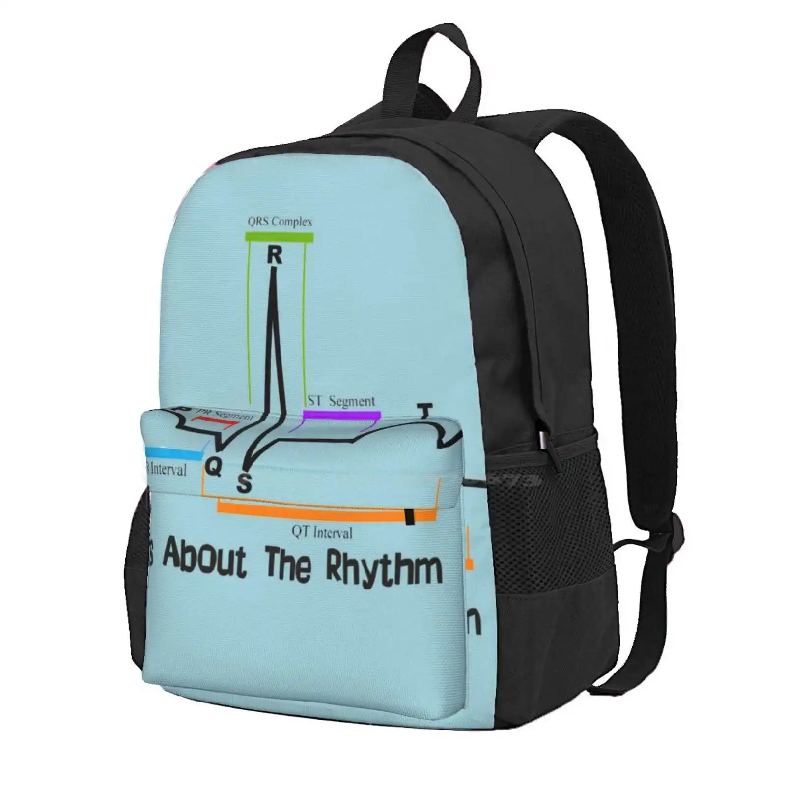 Cardiac St Segment Rhythm Hot Sale Schoolbag Backpack Fashion Bags Registered Nurse Cardiac Nurse Cardiologist Medical Student