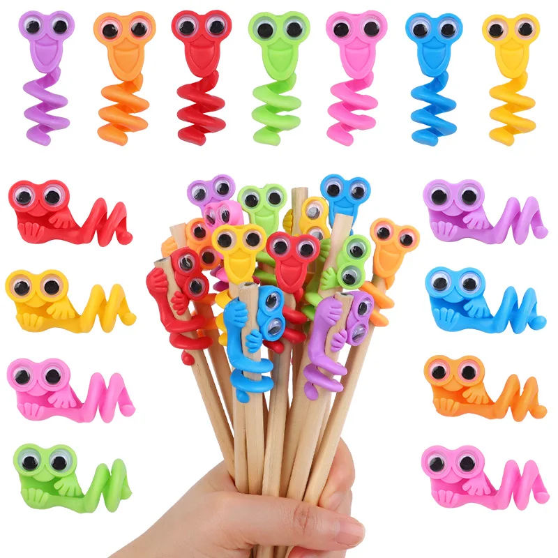 10-30Pcs Big Eye Pencil Tops Pen Cap Stress Relief Sensory Toy Kids Birthday Party Favors Goodie Pinata Filler Christmas Gifts - Image 3