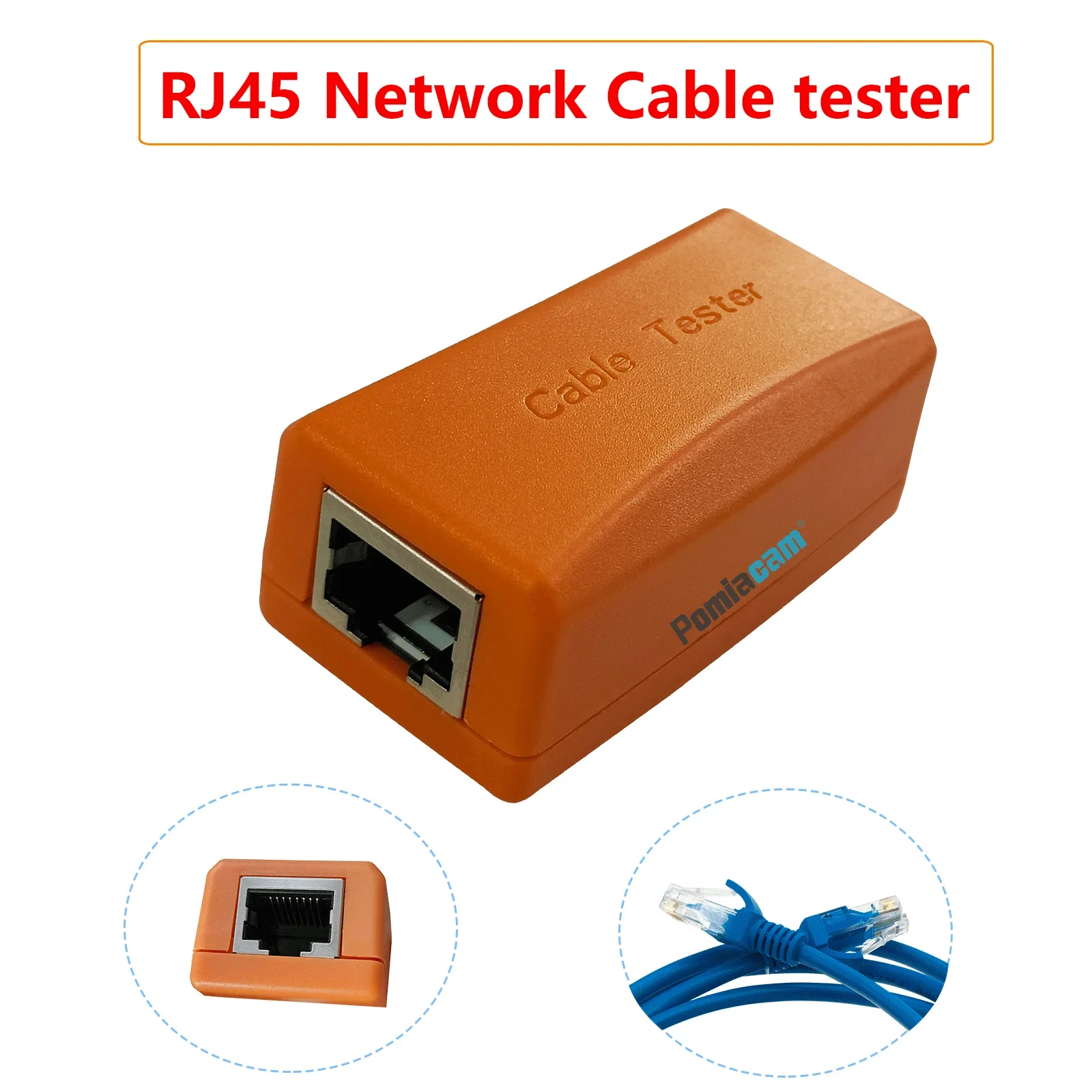Netzwerkkabel-Testbox Original UTP-Kabel-Testbox für CCTV-Kamera-Tester Erkennen Sie defekte Punkt des RJ45-Netzwerkkabelsteckers
