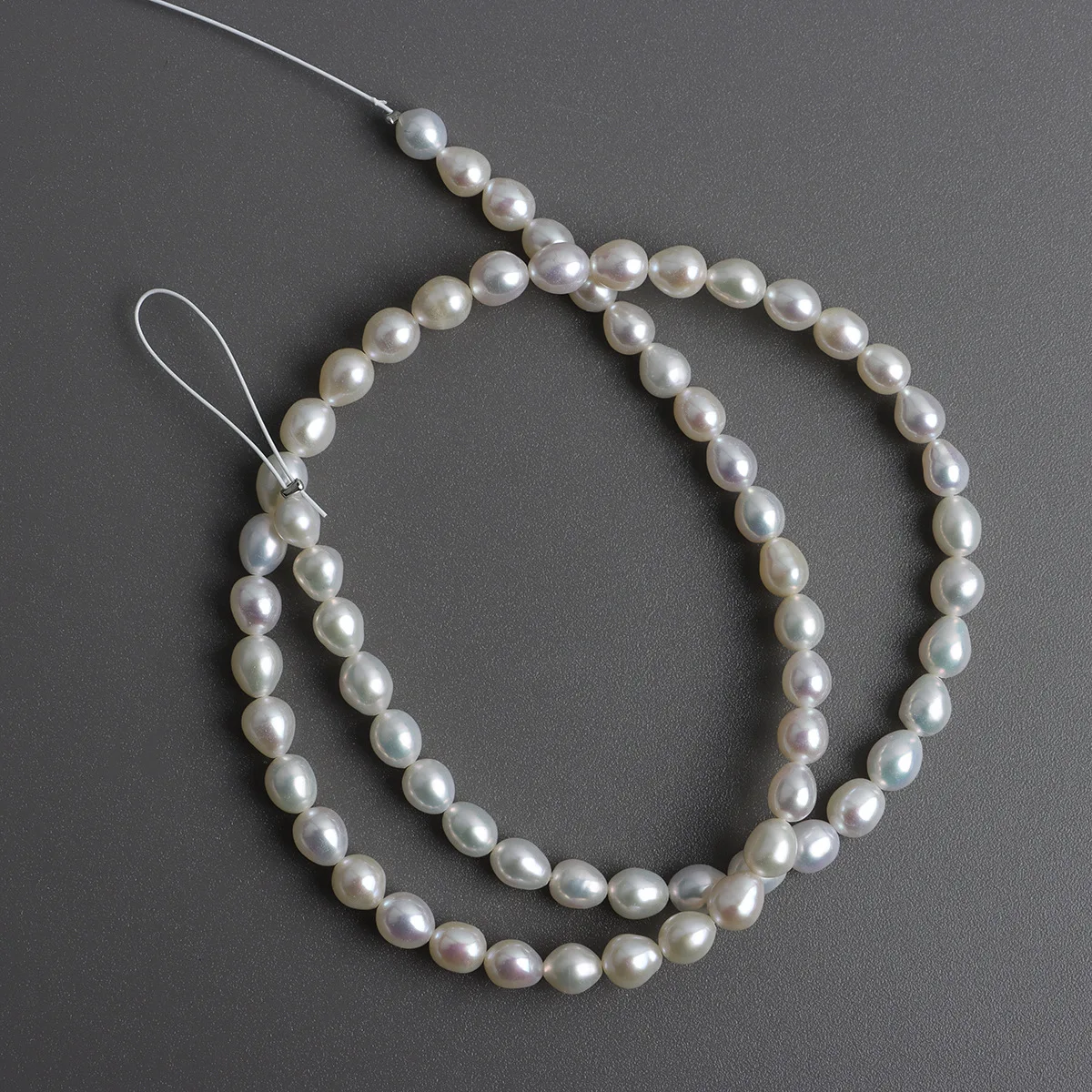 

Aurora Short Fat Shape 5-6mm Rice Beads Natural Freshwater Rice Shape Small Pearl DIY Jewelry Material Necklace Bracelet Materia