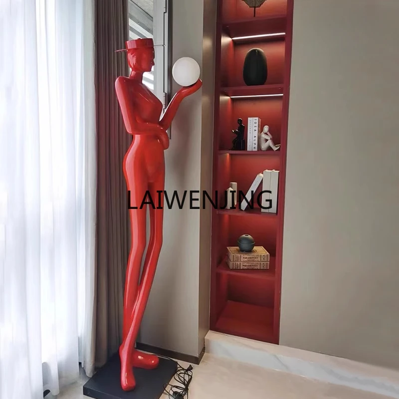 

SGF Abstract Art Reading Humanoid Floor Ornament Decorative Sculpture Ornament