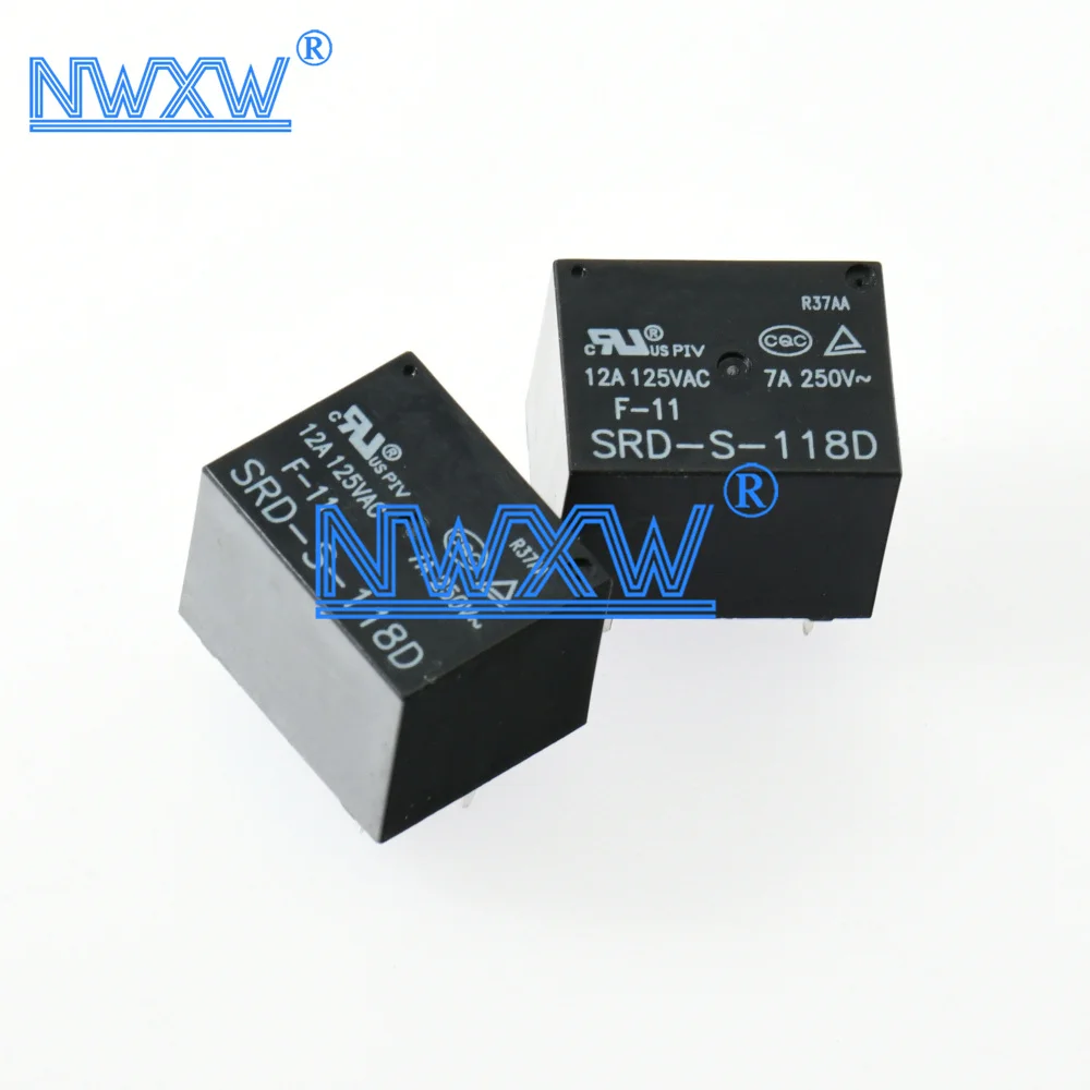 SRD-S-118D plug-in 5-pin central control electronic DC electromagnetic relay 118D SRD-S-118