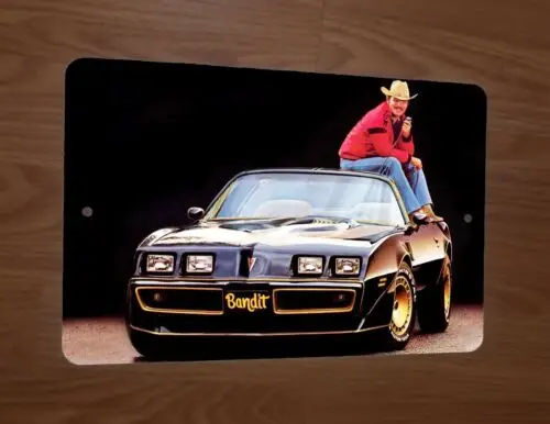 Smokey and the Bandit Burt Reynolds 1977 Trans Am 8x12 Metal Wall Sign sign