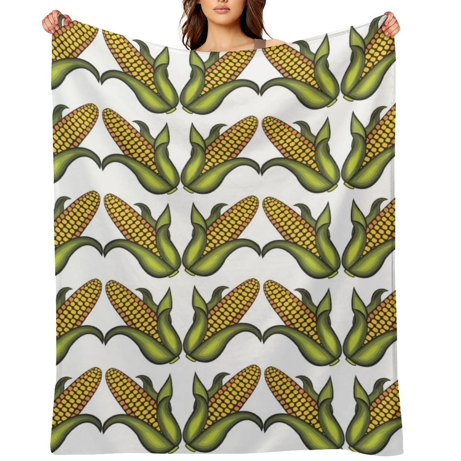 

corn on the cob Throw Blanket Bed linens Flannel Furrys for babies Blankets
