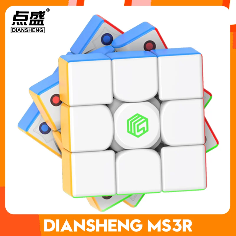 DianSheng MS3R Magnetic Magic Cube 3x3 Rubix Professional Speed Puzzle Children Fidget Toy