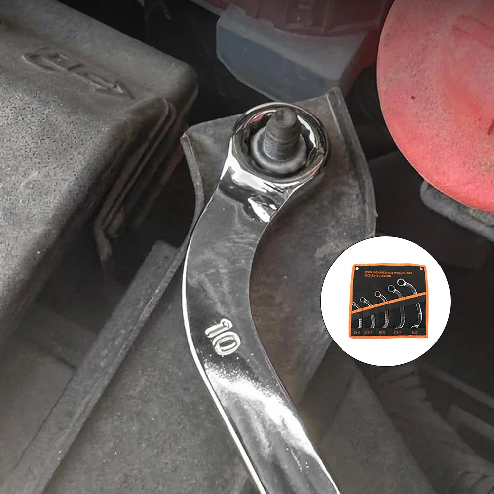 for Professional Grade 5 Piece U Shaped Ratchet Wrench Set Engineered for Durability and Performance in Demanding Environments