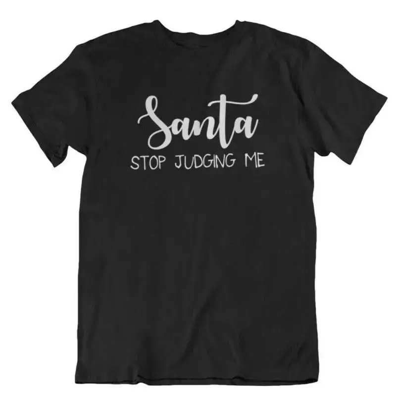 Santa Stop Judging Me T Shirt Vintage Claus Christmas Joy Holiday Ho