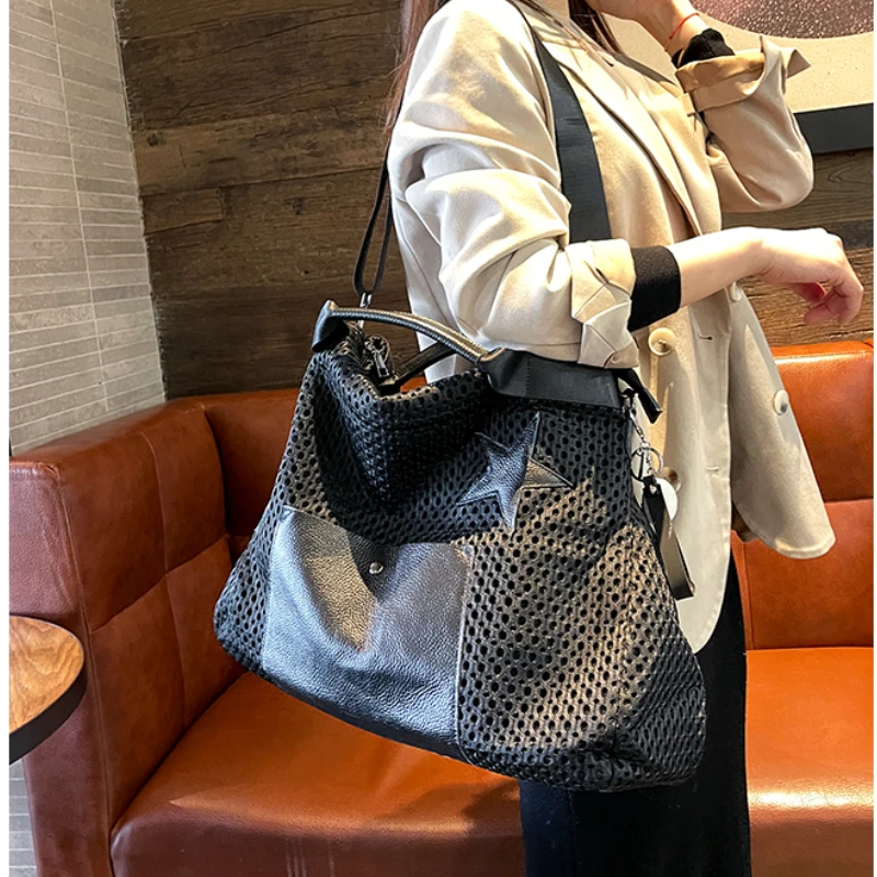 Hot Sale 2024 Designer Handbags Korean-Style Top-Handle Bag for Women Large Capacity and Multifunctional Hollow Out Bolso