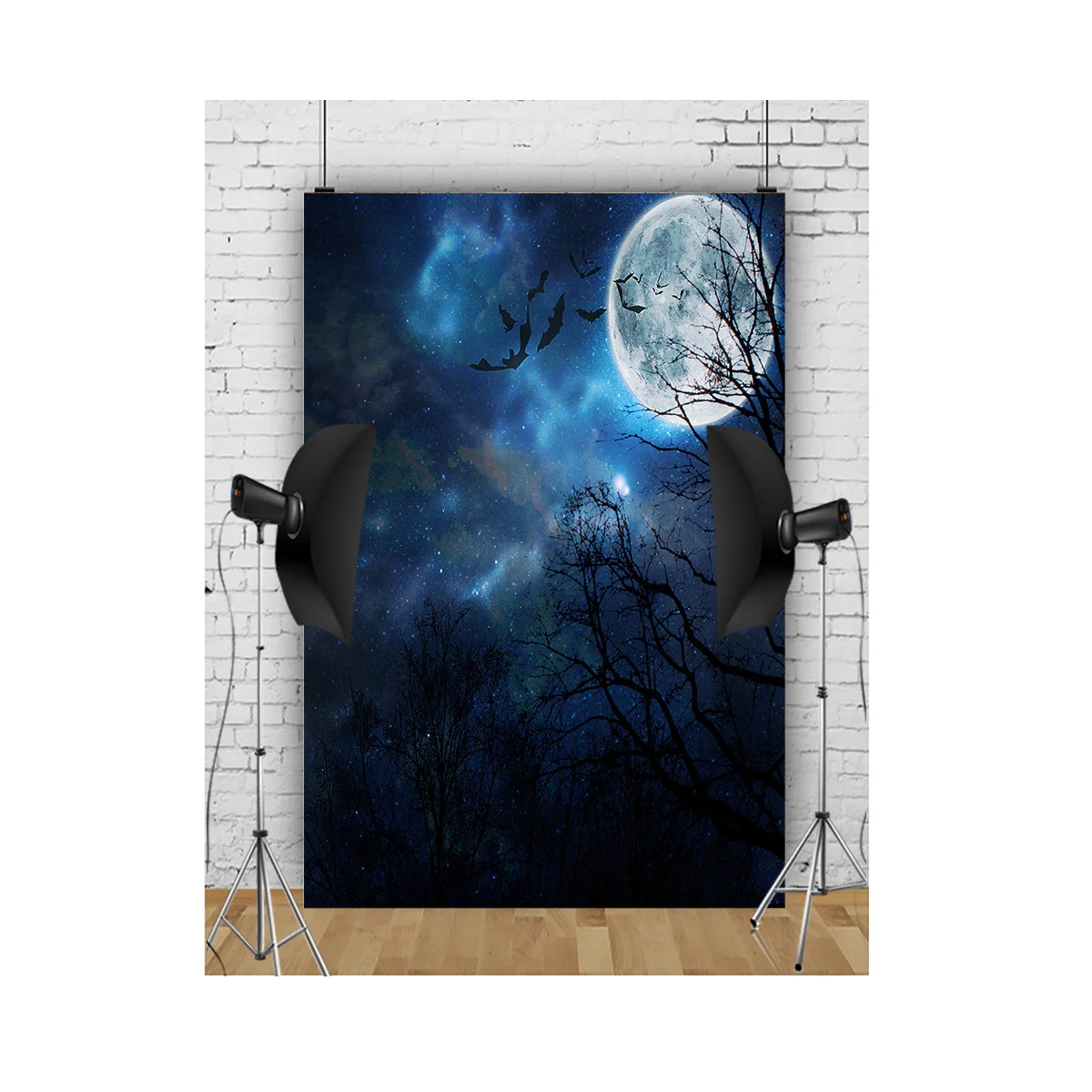 Halloween Day Shadows Photography Background Jack-o-lanterns Ghosts Wander And Spooky Tales Awaken Photo Studio Backdrops WD-01