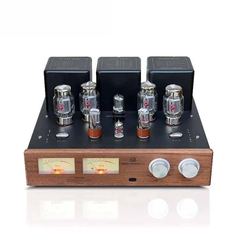 

Upgraded KT88 Tube Amplifier Imported Potentiometer Z11 Transformer 65W*2 Home Hi-Fi Retro Design Walnut Panel
