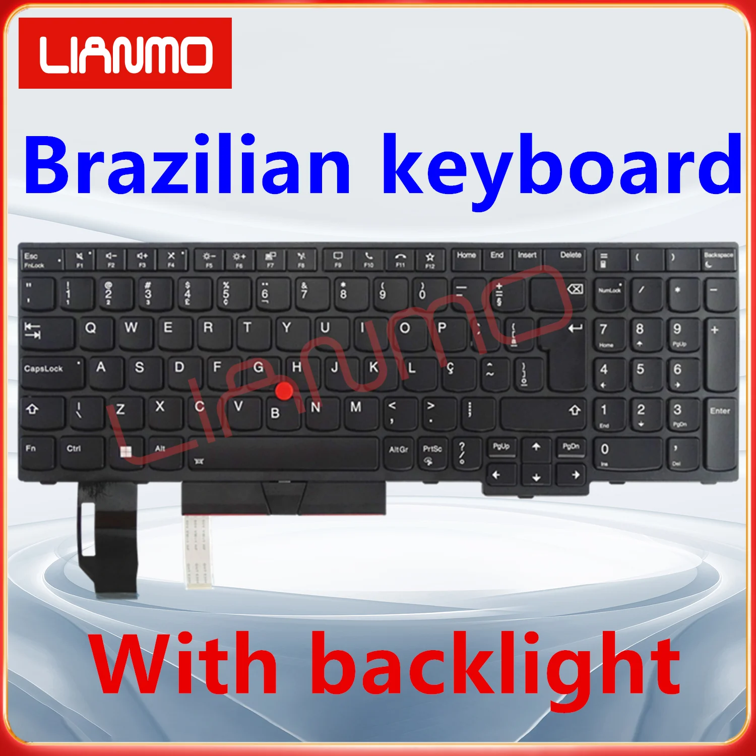 Brazil notebook keyboard suitable for Lenovo ThinkPad T15 Gen1 Gen2 P15S Gen1 Gen2 Backlit keyboard image 2