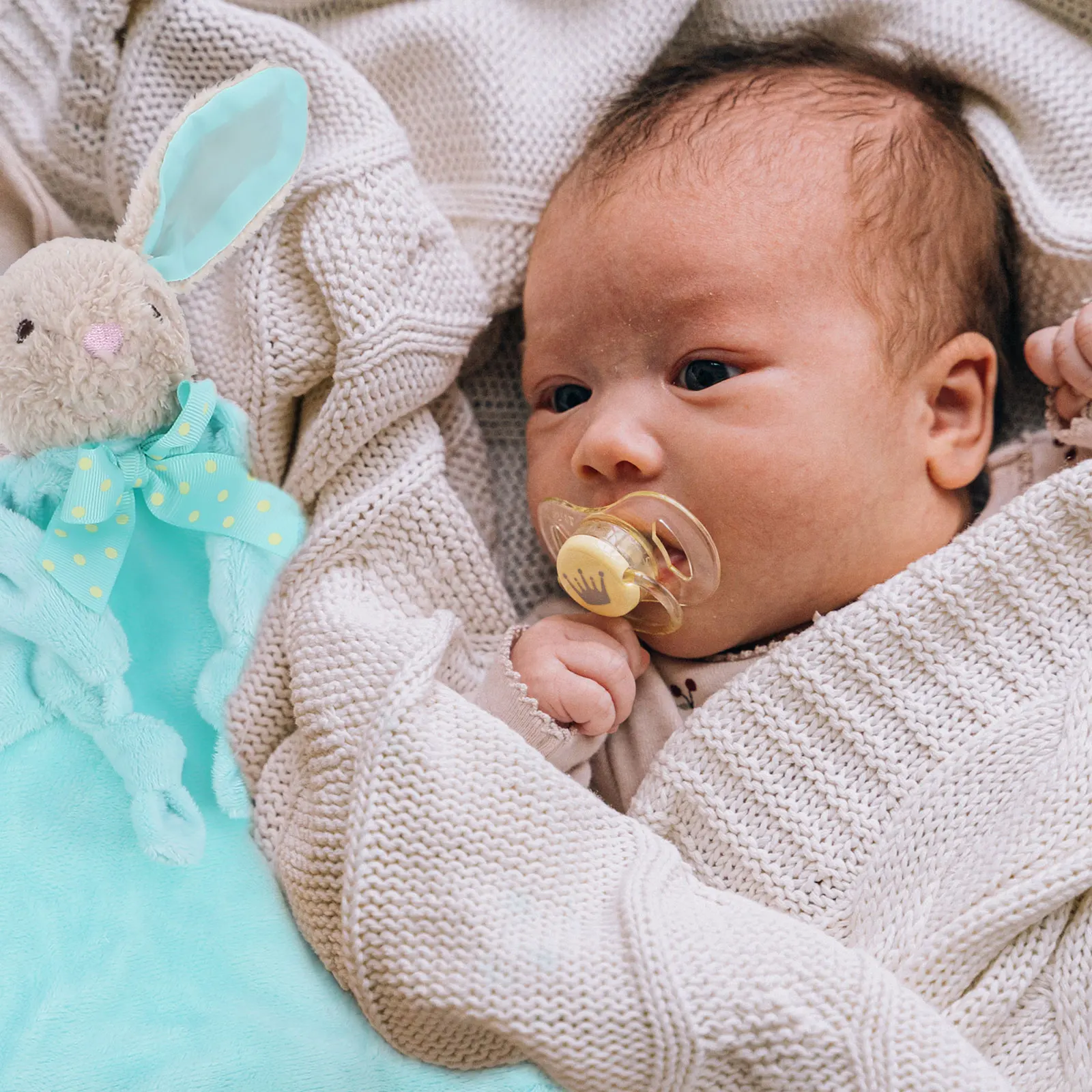

Crystal Velvet Soothing Towel Baby Animal Soft Toy Blanket Chew Towels Children Bunny Loveys Newborn Girl Rabbit Ranbit Blue