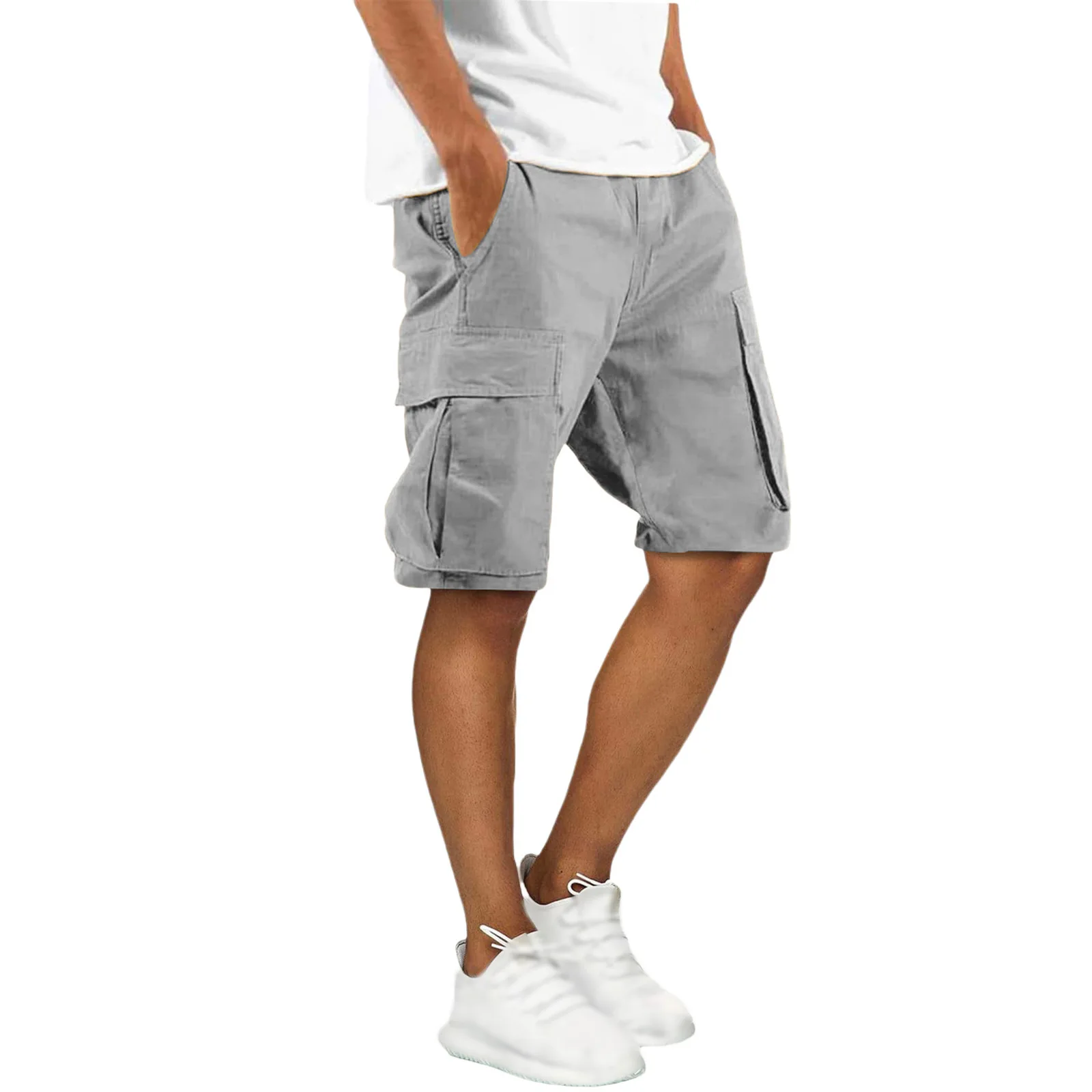 2026 New Fashionable Summer Men's Casual Versatile Multi Pocket Work Pants Fashion Shorts