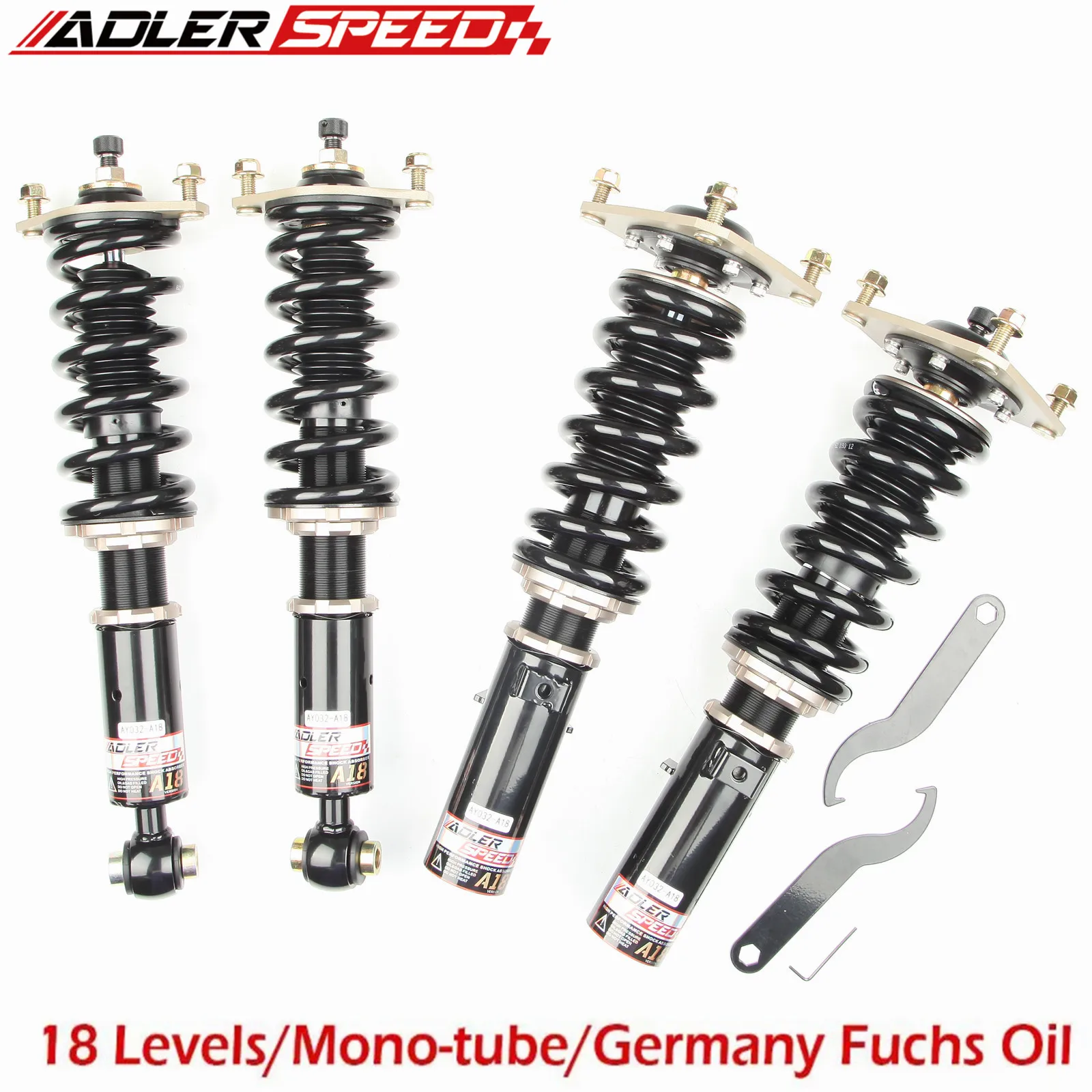 ADLERSPEED Coilovers Strut Kit For Eclipse 1G Eagle Talon FWD 90-94/FOR Mitsubishi Eclipse FWD (D2) 18 Way Shocks Absorbers
