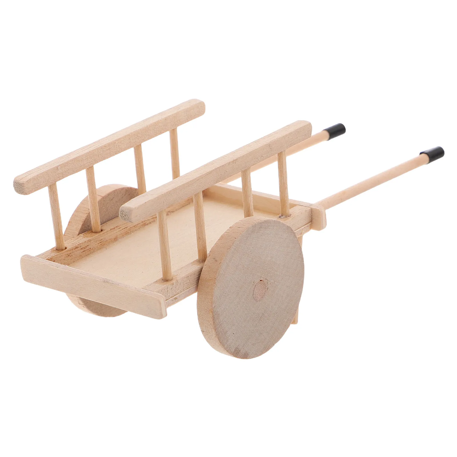 1Set Miniature Farming Cart Vintage Handcart Scene DIY Dollhouse Farm Garden Autumn Harvest Accessories Micro Landscape