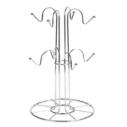Cup Drying Rack with 8 Hooks Drainer Mug Tree Mug Organizer for Home Desktop