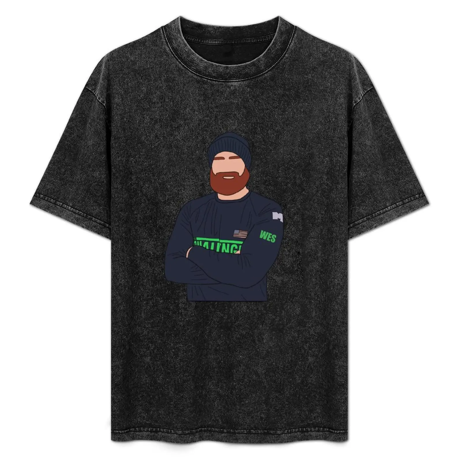 

Wes Bergmann T-Shirt Work Wear Simple Tee Shirt
