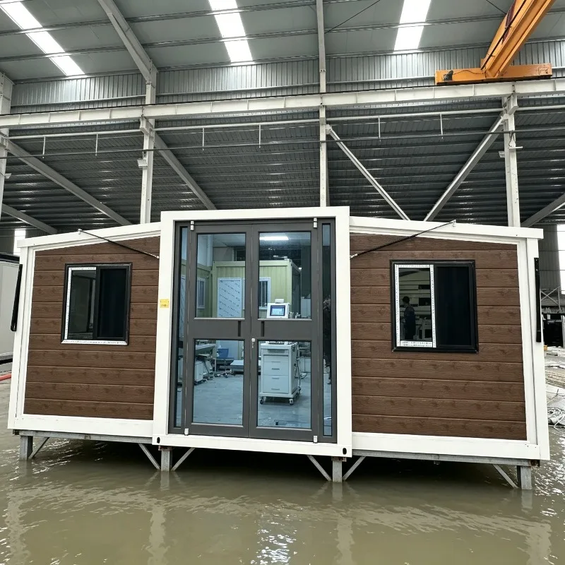 Commercial Expandable Container House 20ft 40ft Prefab Modular Home for Hotel Office Hospital Quick Install Steel Frame
