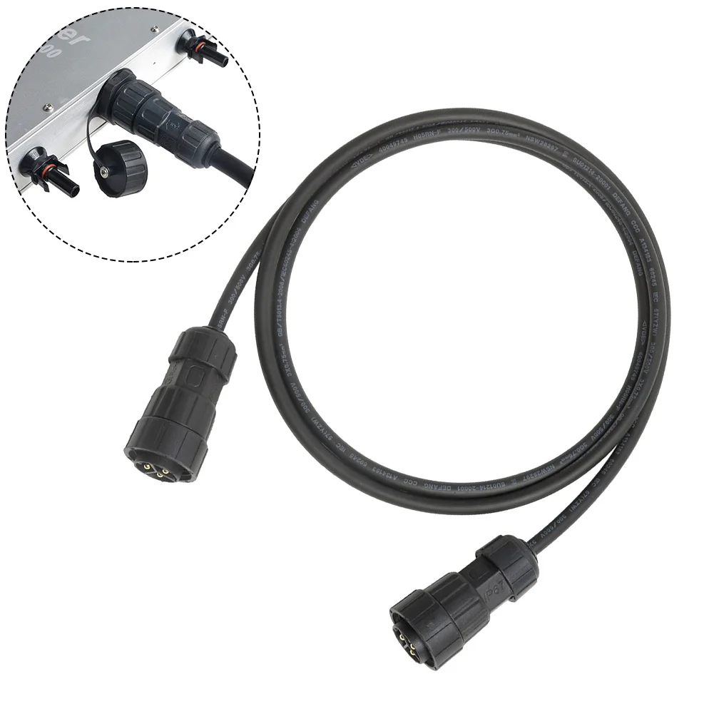 Солнечный кабель, кабель переменного тока, электроприборы, альтернативные зарядные устройства, новинка, высокое качество, ПВХ + металл, 1 м, 2 м, 1 шт.