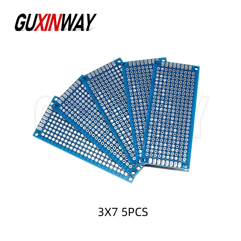 Circuiti a doppia faccia Kit elettronico fai-da-te 3x7 cm 4x6 cm 5x7 cm 7x9 cm Schede prototipo Circuito blu Perfboard