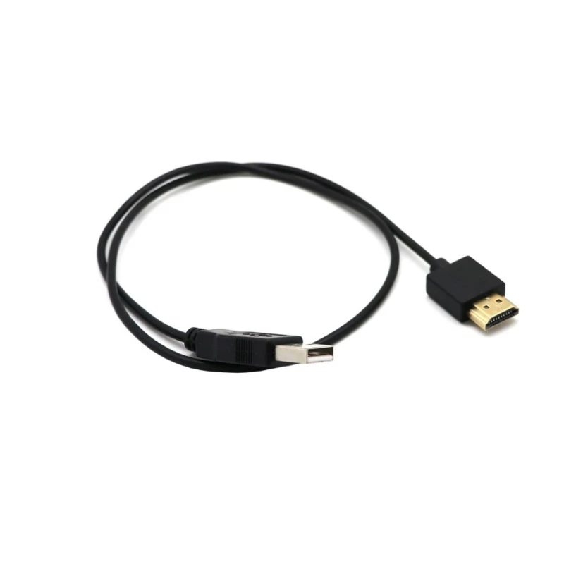 090F Uso múltiple Cable cargador Male a USB 0.5m Longitud pequeña 0.5 metros USB alimentación excelente para uso y