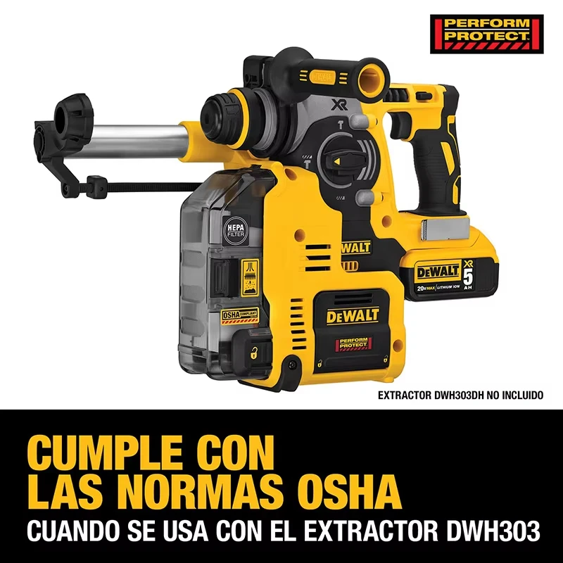 Imagem -04 - Dewalt Dc273 Broca de Martelo Rotativo 18v 20v Max Sds sem Escova 1in Plus L-forma Carpintaria Broca de Impacto Ferramenta Nua