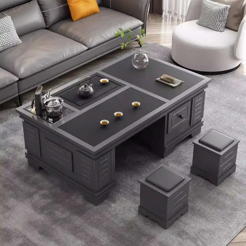 

Modern Apartment Coffee Table Household Black Stool Coffee Table Office Multi Function Mesas De Centro Para Sala Home Furniture