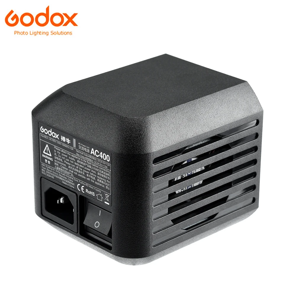 Godox Original ​ Accessory AC400 AC-DC Power Adapter with Power Cabel for Outdoor Flash Light Witstro AD400Pro