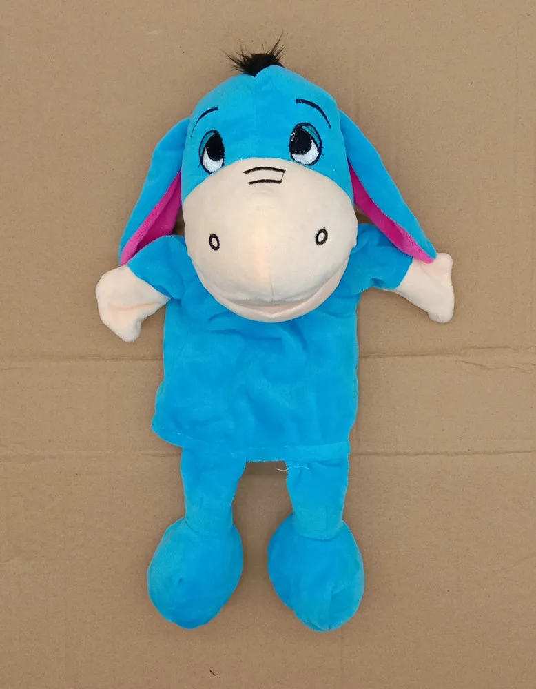 35cm Cartoon Tier Handpuppe eltern-kind-Spiel Puppe Löwe Elefant Schwein Beschwichtigen Spielzeug Geburtstag Geschenke Für Kinder