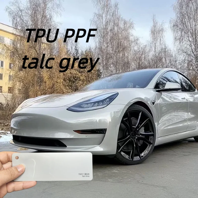 

Talc Grey TPU PPF Premium Gloss Self Healing Paint Protection Color Change Car Wrap Film Vinyl Roll Free Shipping Hot Sale