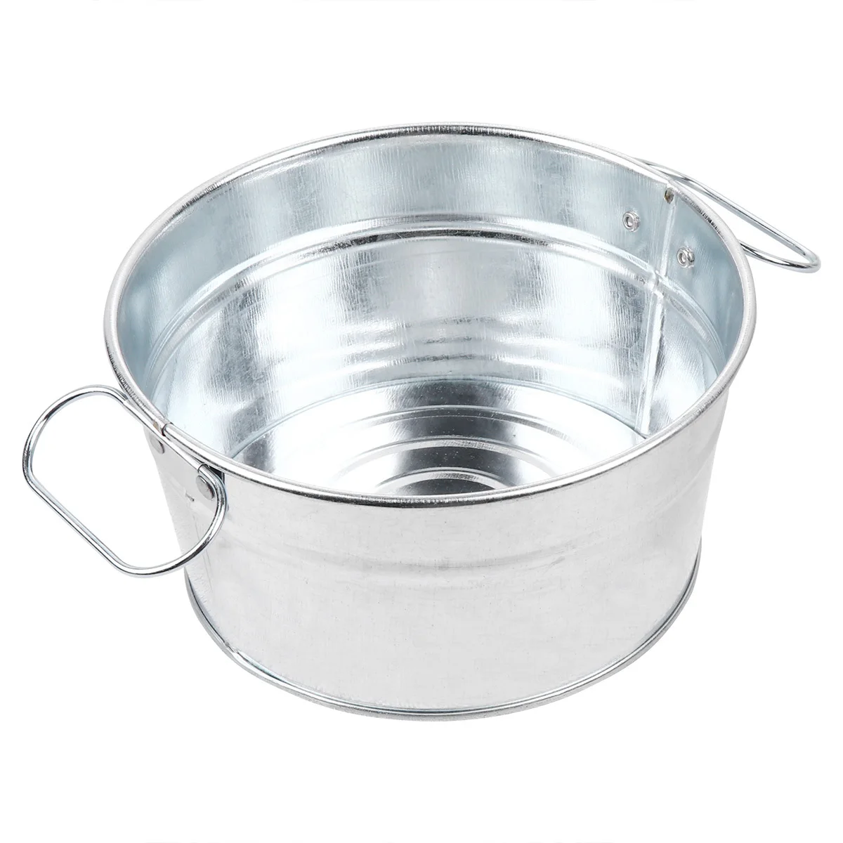 

Chicken Bucket Metal Ice Storage Barrel Rustproof Fries Ice Storage Barrel For Restaurant Bar Party Ktv Café Silver