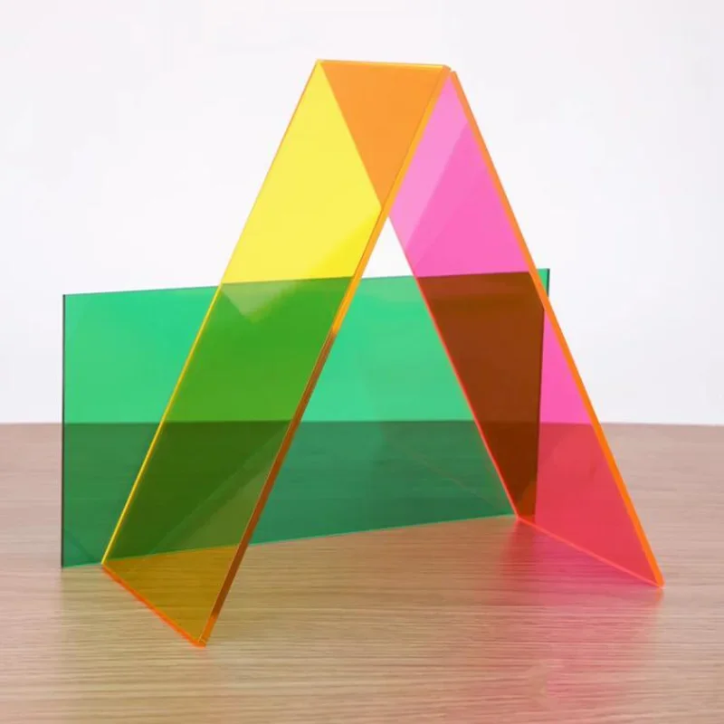 Colored Clear Acrylic Sheet Plate Acrylite Lucite Plastic PMMA Plexiglass Various Sizes