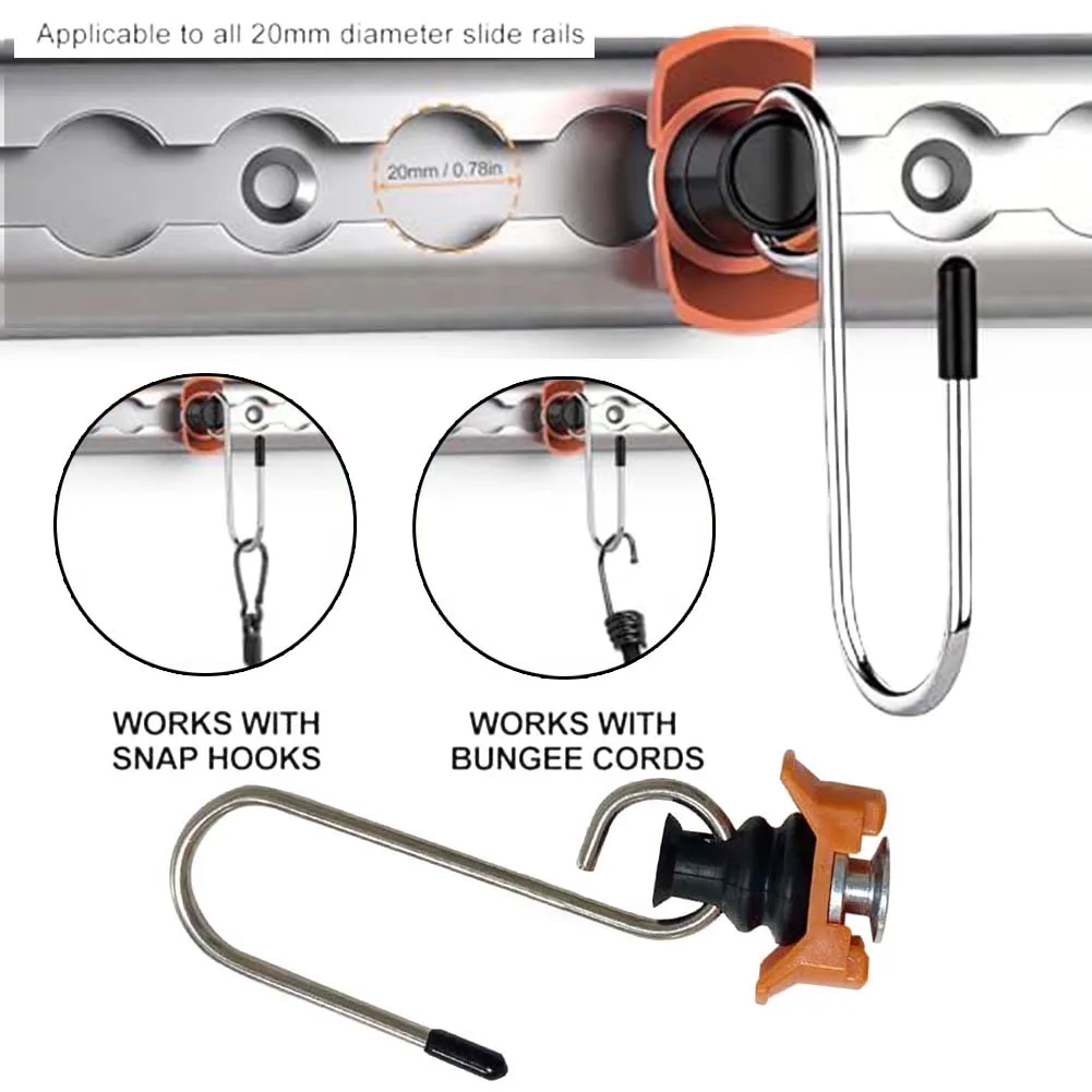 

Secure Storage Airline Rail Fitting 50 Kg Load Capacity Comprehensive Set Easy Installation As Shown In The Figure