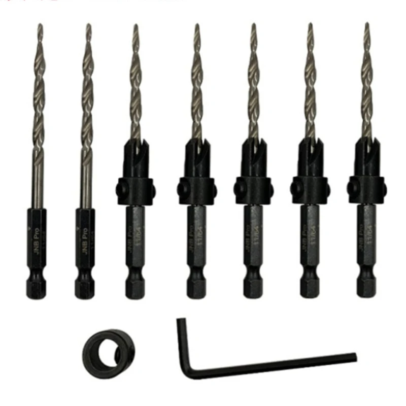 

Long Sturdy Wear-resistant Sturdy Hexagonal Shank High Speed Steel Inch Taper Drill Bits Power Tool Parts Dropshipping