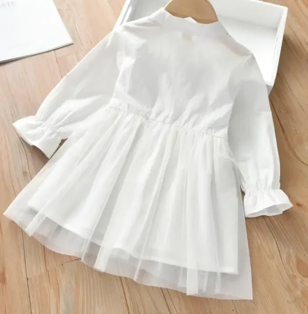 Kids Clothes Cute Flower Girls Sweet Princess Short Sleeve Beautiful Children's Dress