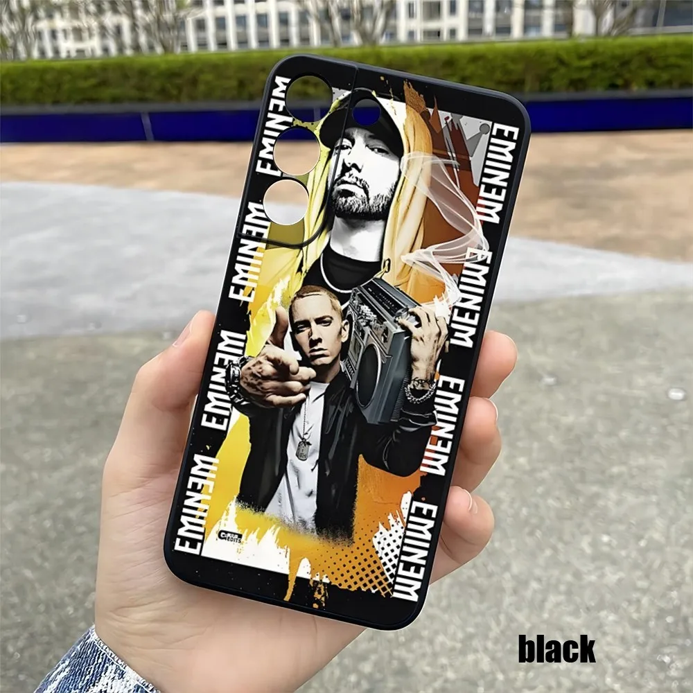 Rared Eminem-Coque de téléphone noire de luxe, étui pour Samsung S 24 23 22 21 20 plus ultra a 24 34 54 53