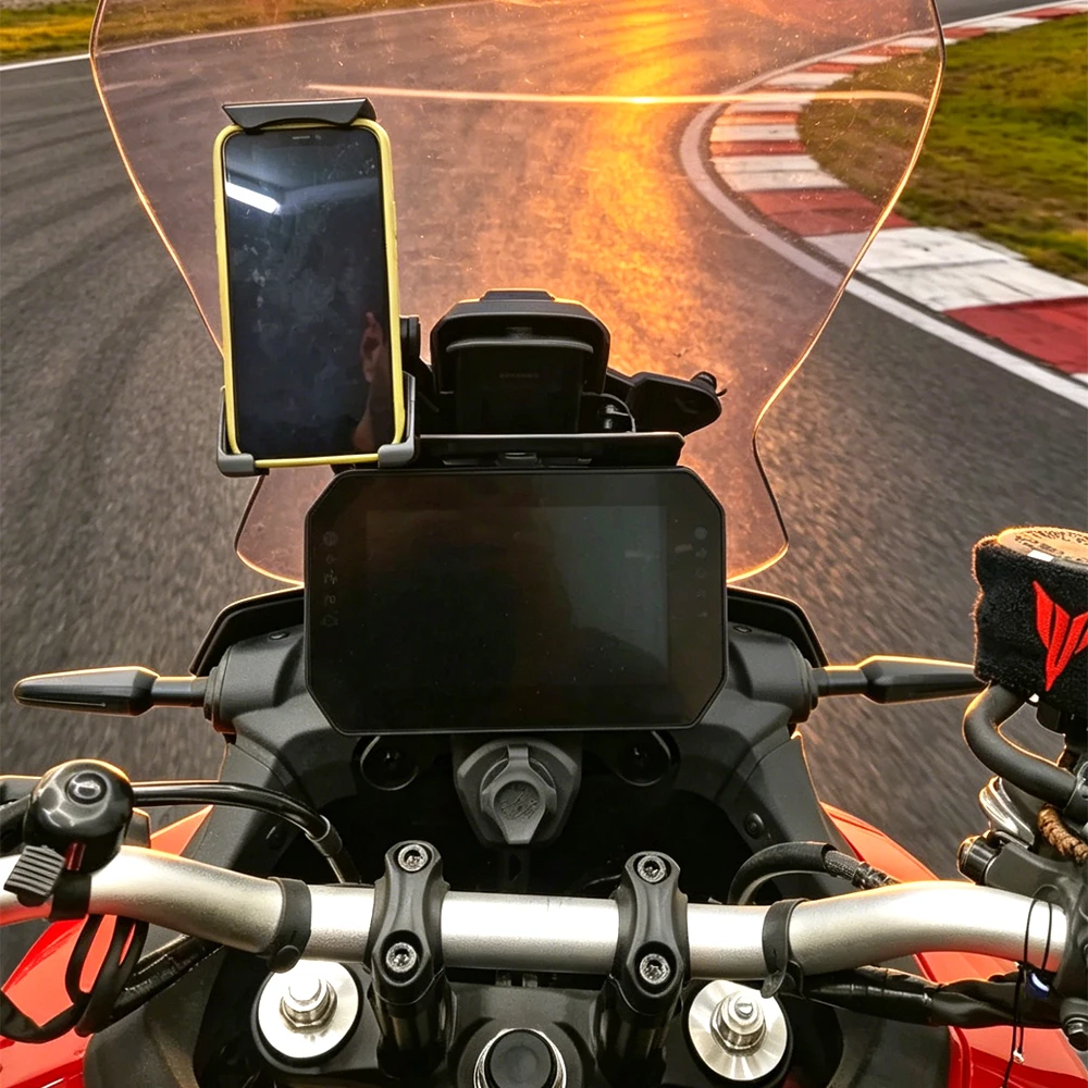 For Yamaha Tracer 9 2025- Motorcycle GPS Phone Holder Bracket Stable Shockproof Navigation Extension Cross Bar Mount Accessories 5