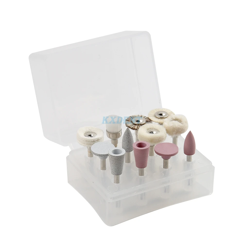 

12pcs/Box Dental Silicone Rubber Grinding Polisher Wheels Dental Teeth Polisher Composite Flnish Low-speed Dentistry Lab Tools