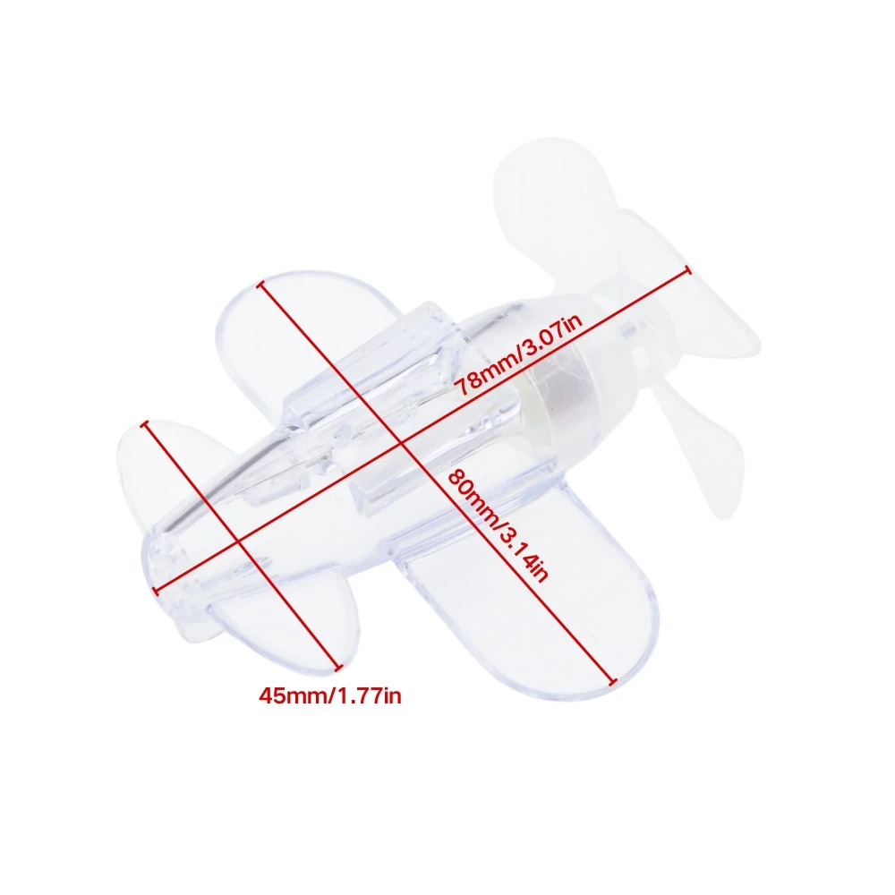 Rotatable Luminous Wind Power Plane Ornament Auto Motorbike Cycling Night Decoration Lamp