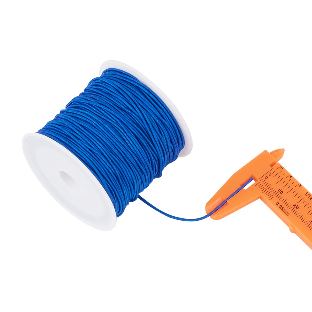 10 Rolls 1mm Elastic Cord Random Mix Color Thread Material for Bracelet Necklace DIY Jewelry Sewing Handcrafted Making Supplies