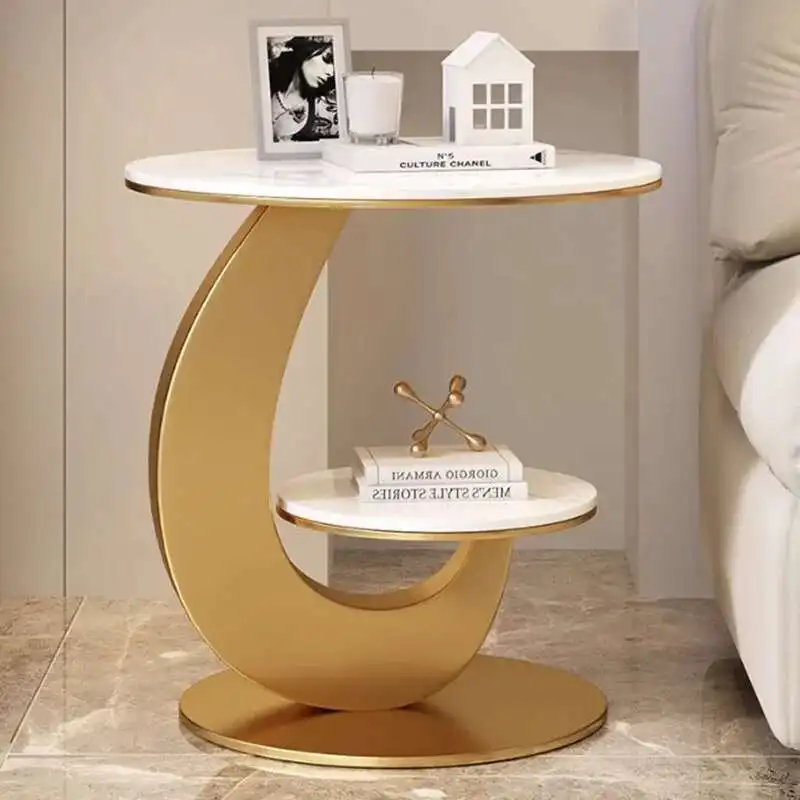 

Unique Luxury Side Coffee Tables Living Room Sofa Marble Coffee Tables Bedroom Italian Japanese Mesa Centro Hotel Furniture