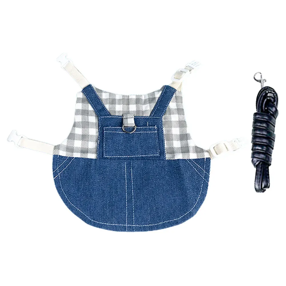 

Adjustable Bunny Harness with Leash for Rabbit Small Pet Walking Rope D-Ring Attachment Easy to Use Lightweight Design