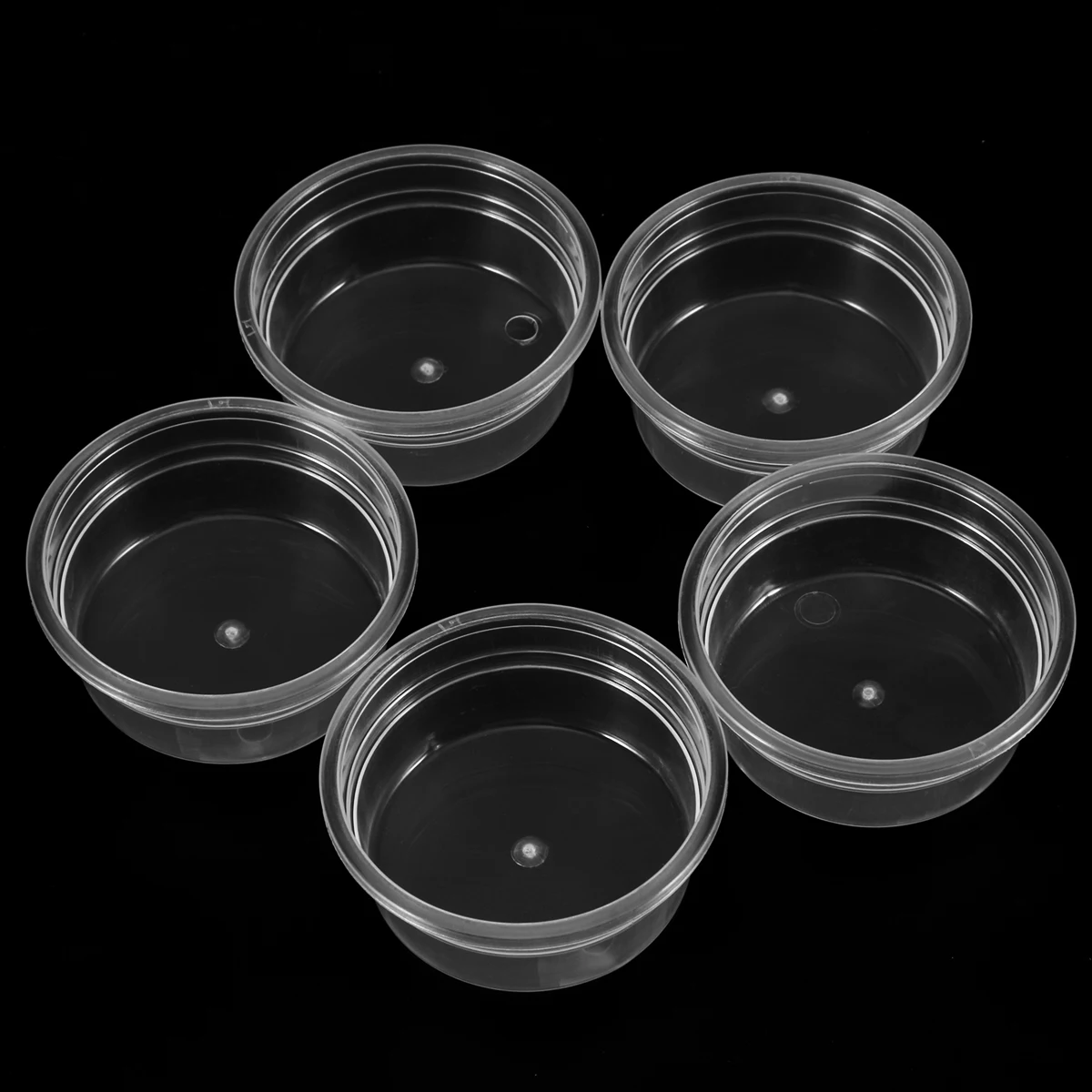 

Round Plastic Storage Containers With Lids 50Pcs Multi Use Boxes For Colored Clay Storage Organization Cases Home Shop