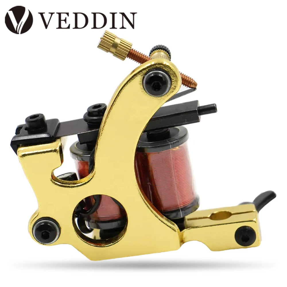 

Professional Coil Tattoo Machine Gun for Liner Shader Handmade 10 Wraps Coil Tattoo Gun Machine for Tattoo Needles Supplies