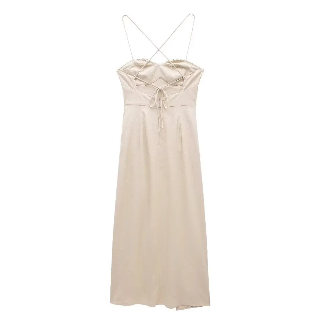 Women's Linen Flute Dress